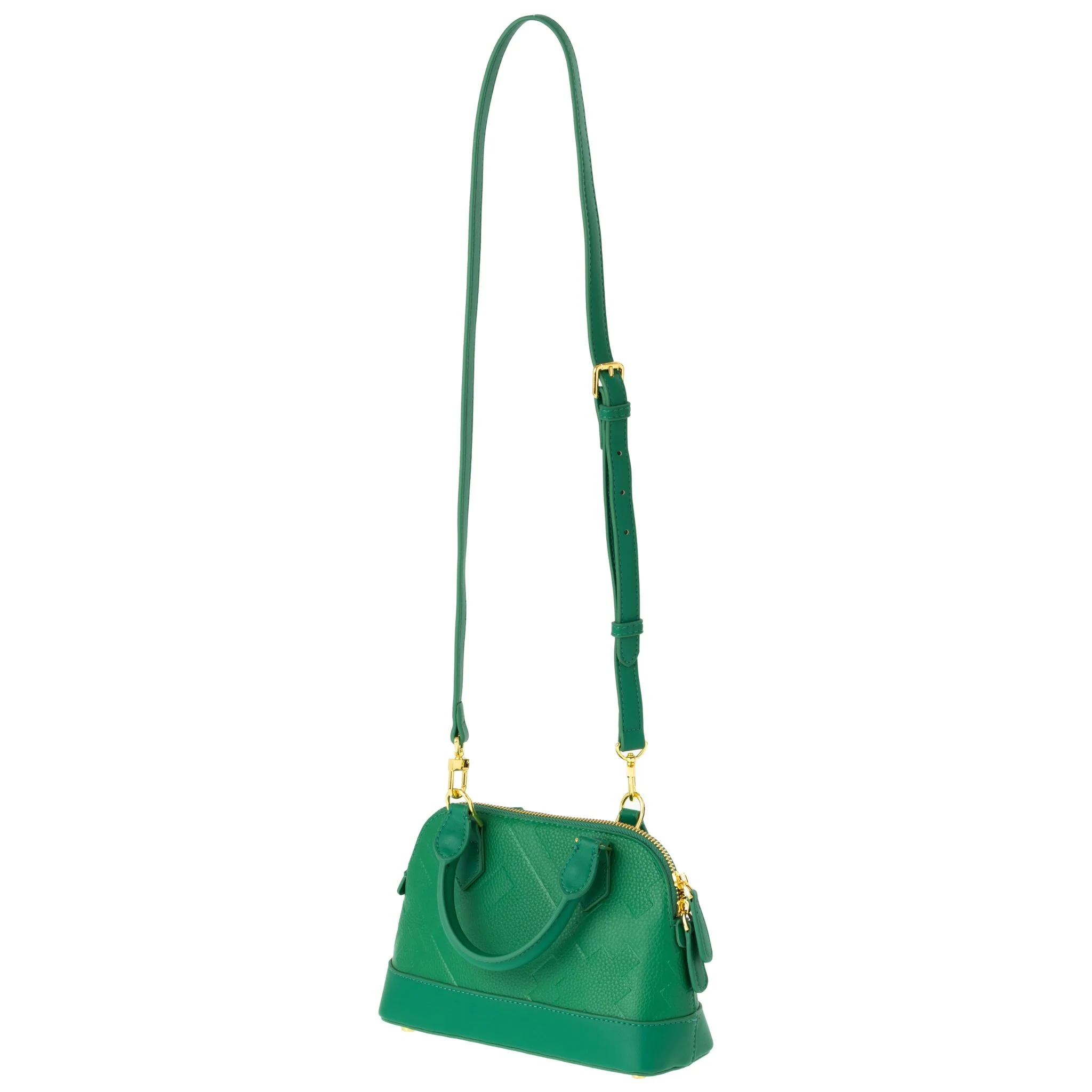 EMBOSSED DOME BAG - GREEN - Image 3