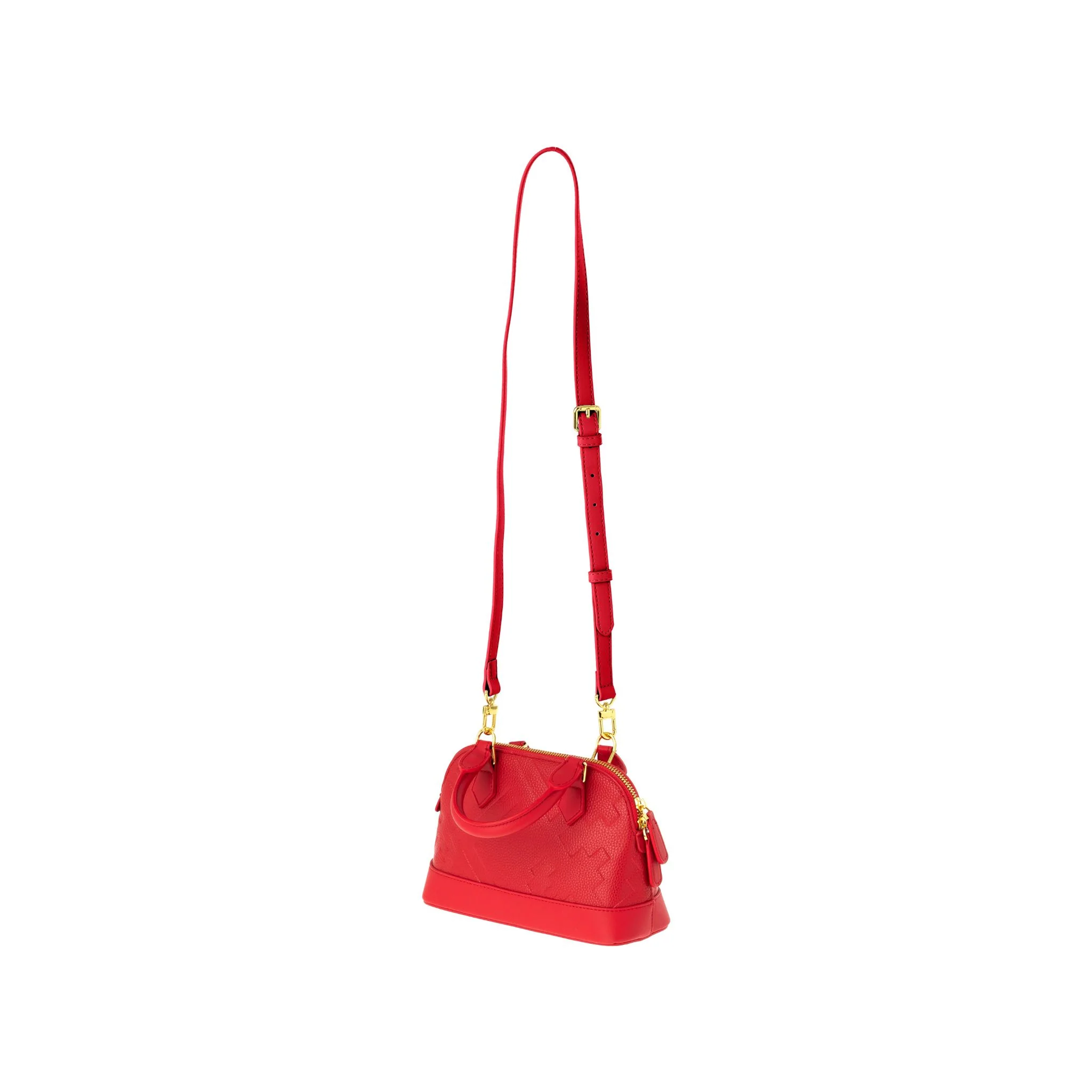 EMBOSSED DOME BAG - RED - Image 3